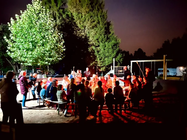 Heute Nacht, gleich Geisterstunde auf dem Campingplatz
